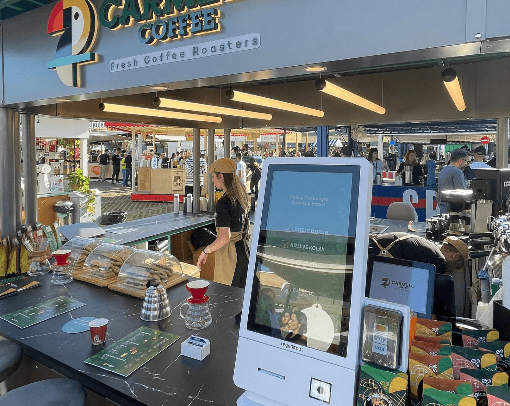 21.5” Tabletop Kiosk Ürünümüz