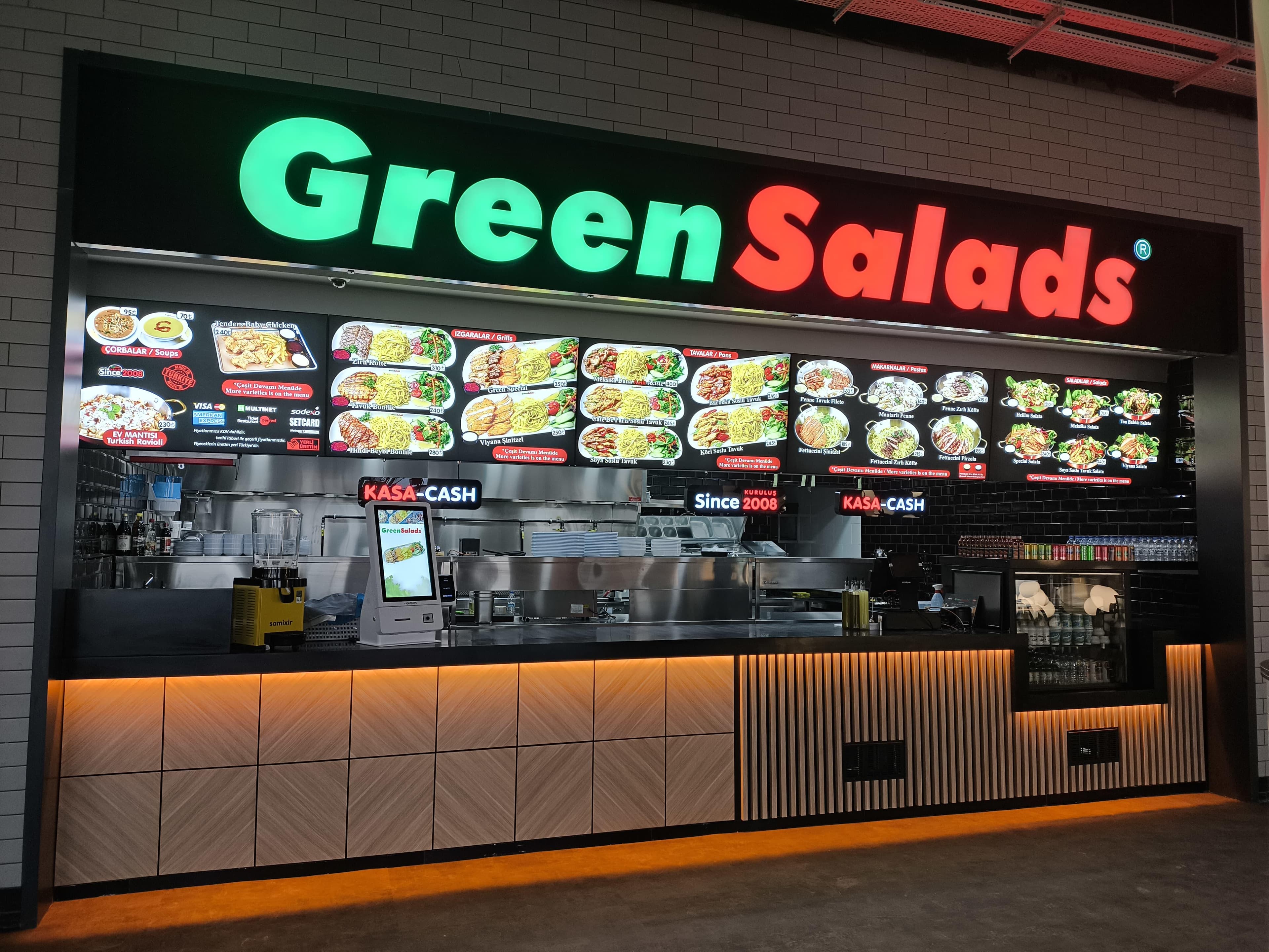 Green Salads Tema World Avm Kiosk Kurulumu