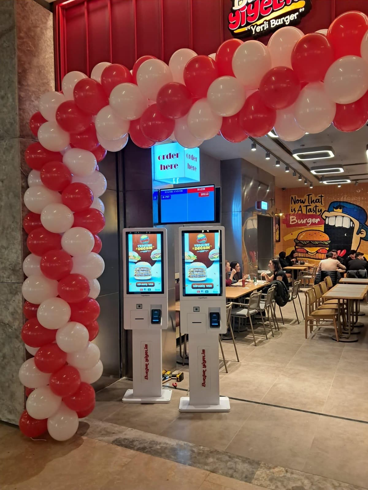 Burger Yiyelim Açılış — Kiosk Kurulumu