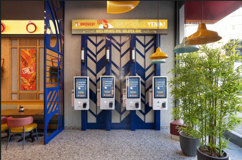 Doyuyo Kiosk Kurulumu — Restoran Giriş Alanı